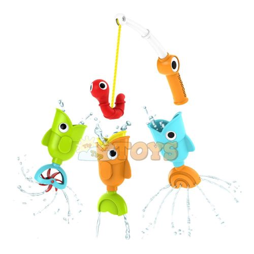 Yookidoo 40217 Funny Fish Fishing Set Bath Toy 