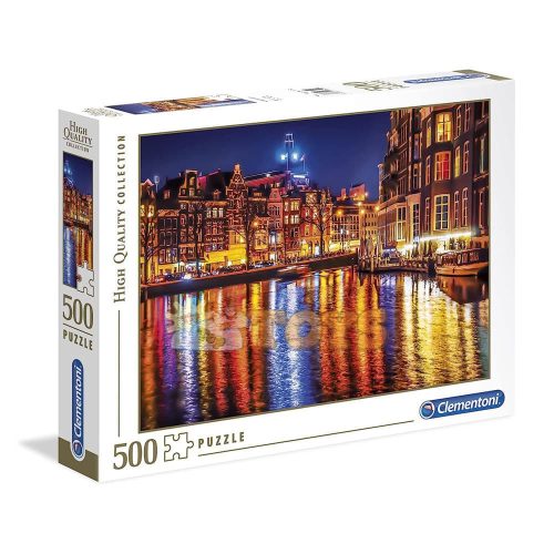Clementoni Puzzle Amsterdam at night 35037 500 pieces