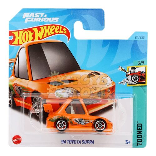 Hot Wheels Diecast 94 Toyota Supra HKG62 Tooned