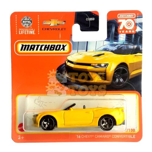 MATCHBOX 16 Chevy Camaro Convertible HLD41 Metal Car