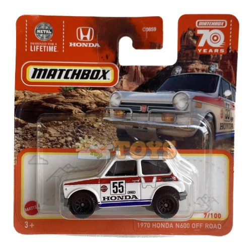 MATCHBOX Metal Car 1970 Honda N600 Off Road HLC47