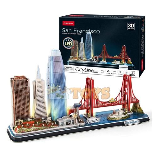 3D puzzle City Line San Francisco Cubic Fun 3D L524 90 pieces