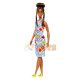 Barbie Fashionista Doll in Colorful Dress with Glasses HJT07 #210