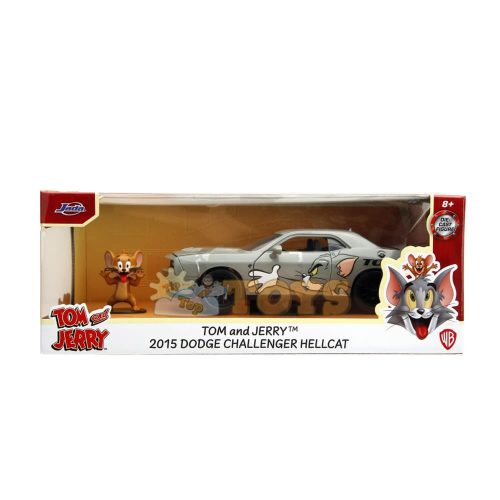 Jada Toys Tom & Jerry Metal Car & 2015 Dodge Challenger