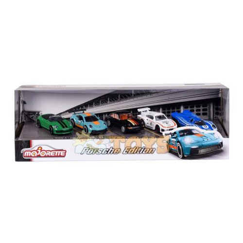 majorette Set of 5 metal cars Porsche Edition various models