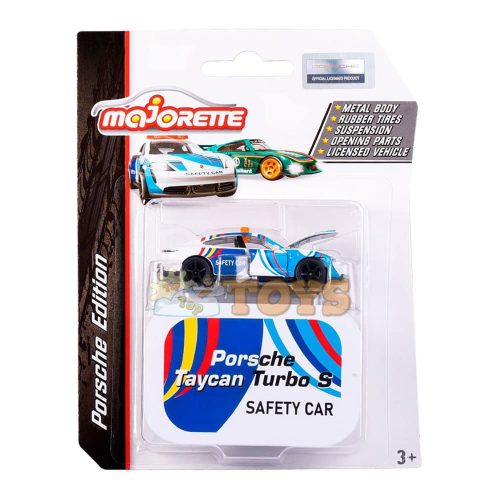 majorette Metal car Porsche Taycan Turbo S Safety Car