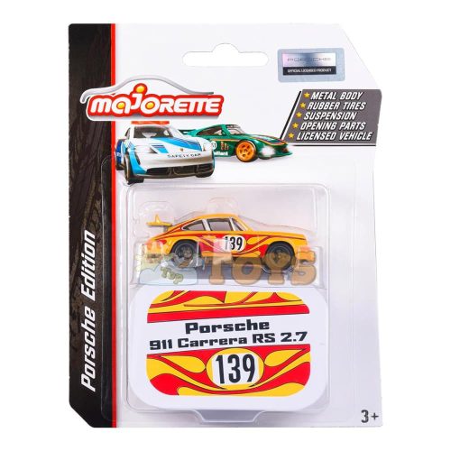 majorette Porsche 911 Carrera RS 2.7 metallic car no.139