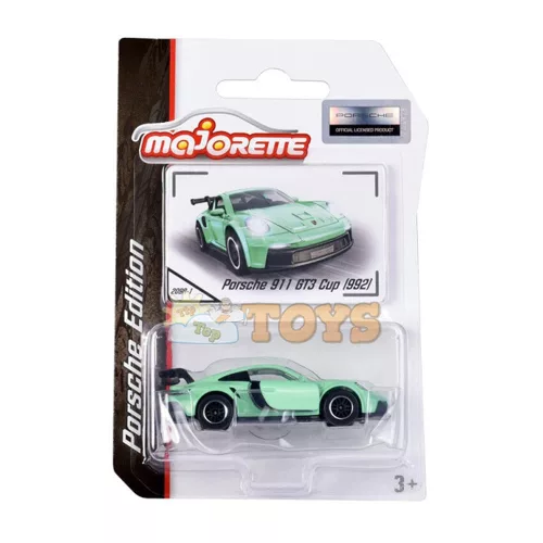 majorette Porsche 911 GT3 Cup (992) green metallic car