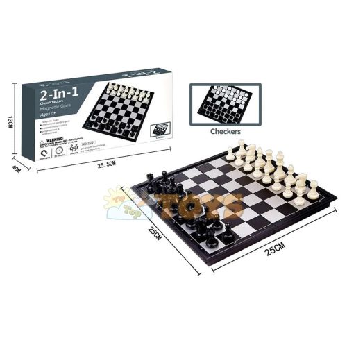 TipTopTOYS board game Magnetic chess 2512 Magnetic checkers game