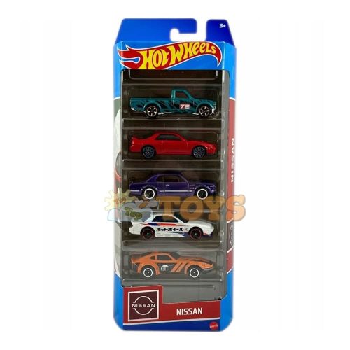 Hot Wheels 5 Model Nissan HLY73 Mattel Diecast Car Set
