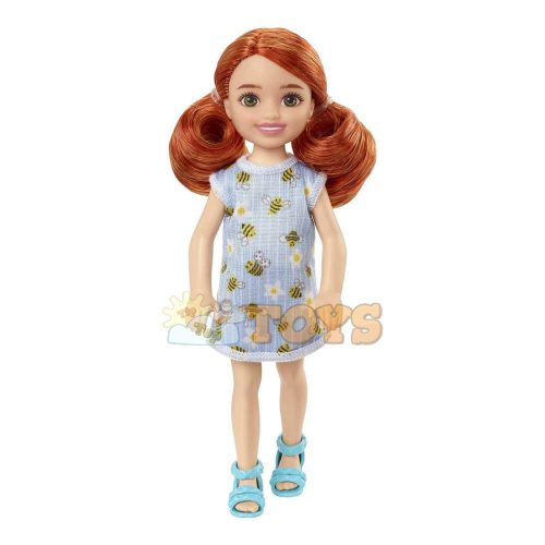 Păpușă Barbie Chelsea Bumblebee cu păr roșcat HGT04 Mattel