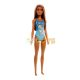 Barbie Doll At The Beach In Blue Swimsuit HDC51 - Mattel