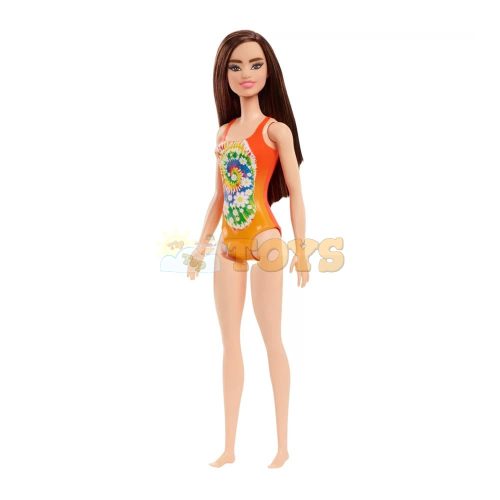 Beach Barbie Doll in Orange Swimsuit HDC49 - Mattel