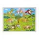 Recessed wooden puzzle Dinosaurs A-7002 - 7 pieces