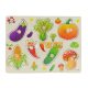 Recessed wooden puzzle Vegetables A-3039 - 7 pieces
