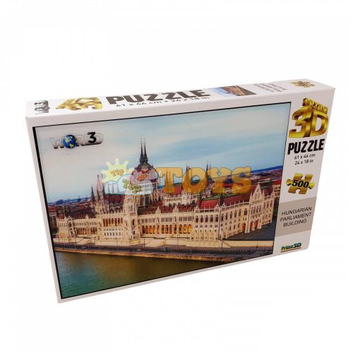 Puzzle with 3D effect Prime 3D Puzzle Hungarian Parliament 500 pieces