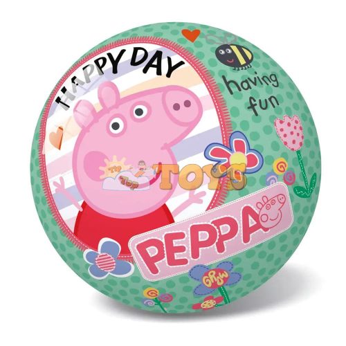 Rubber ball for children Peppa Pig 23cm Happy Day Having Fun