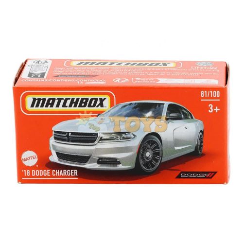 MATCHBOX Diecast 18 Dodge Charger HVR13 Mattel