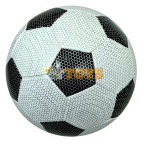 Soccer ball for playing Soccer 20cm in black and white PVC
