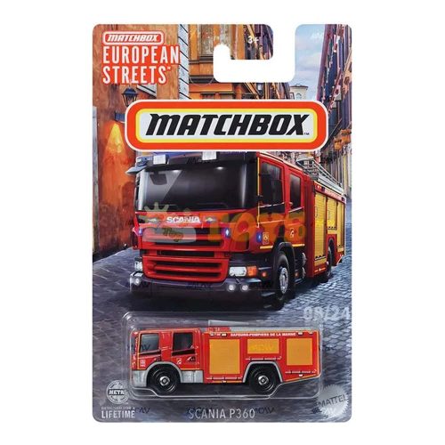 MATCHBOX Metallic truck Scania P360 Firemen HVV33 Mattel