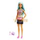 Makeup Artist Barbie doll with blue hair HKT66 Makeup artist