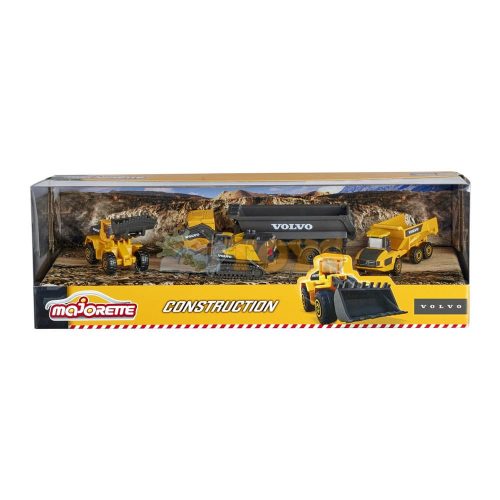 majorette Set of 5 metal cars Volvo Construction Giftpack 212057287