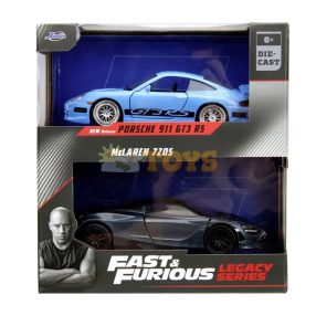   Jada Toys Set of 2 metal cars Fast & Furious Porsche 911 GT3 RS and McLaren 720S