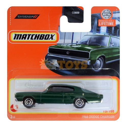 MATCHBOX 1966 Dodge Charger HVN82 Mattel Diecast Car