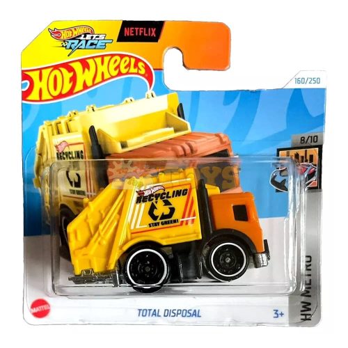 Hot Wheels Metal Truck Total Disposal HTD84 HW Metro Mattel