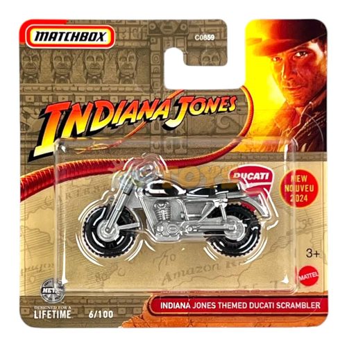 MATCHBOX Indiana Jones Ducati Scrambler HVN38 Metal Motorcycle