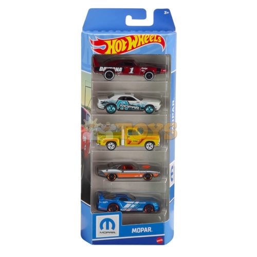 Hot Wheels 5 model Mopar HTV48 Mattel car set