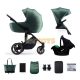 Kinderkraft Baby stroller PRIME 2 Mink Pro Green 3 in 1 - 3in1 strollers