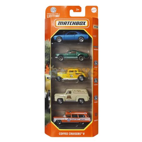 MATCHBOX Set of 5 metal coffee cruisers V HVT67 - Mattel