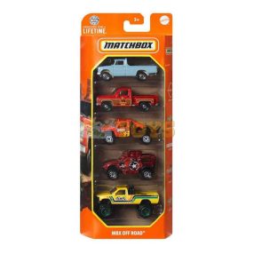 MATCHBOX Set of 5 metal MBX Off Road HVT68 cars - Mattel
