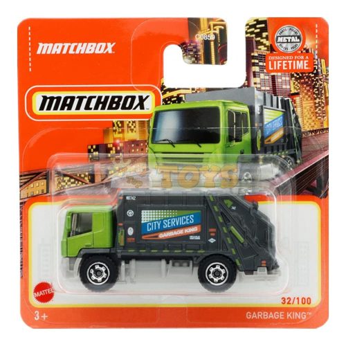 MATCHBOX Garbage King Metal Truck HVN99 Garbage Truck - Mattel