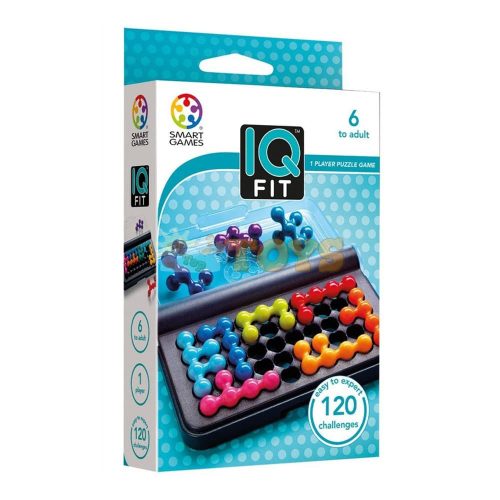 Smart Games - IQ Fit logic game with 120 challenges international edition