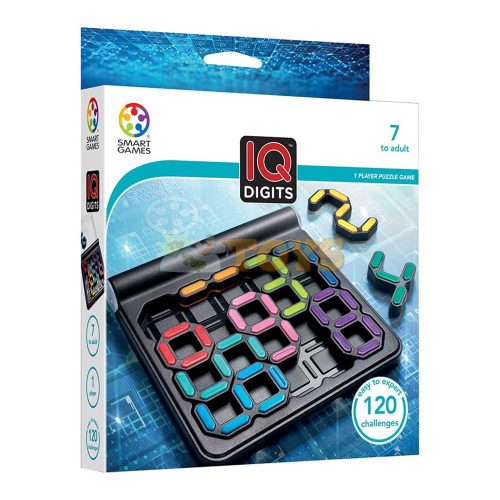 Smart Games - IQ Digits logic game with 120 challenges international edition