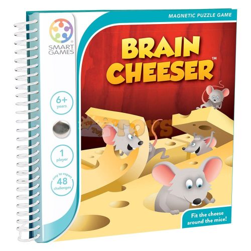 Smart Games - Brain Cheeser logic game with 48 challenges international edition