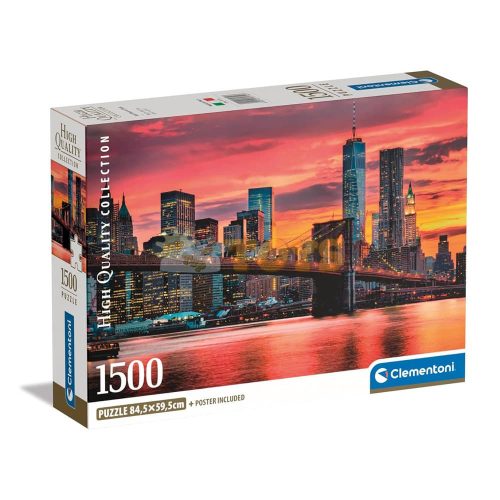 Clementoni Puzzle 1500 pieces East River at dusk USA 31712 - High Quality Collection