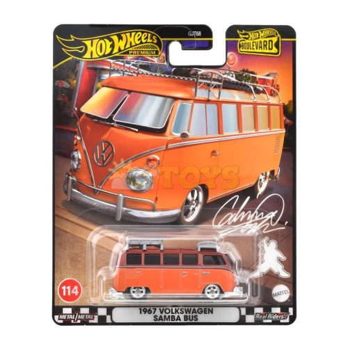 Hot Wheels Premium Diecast 1967 Volkswagen Samba Bus HRT62