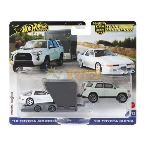 Hot Wheels Premium Transporter Toyota 4Runner and Toyota Supra HRV37