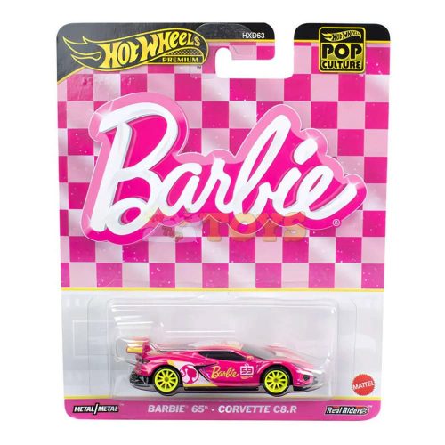 Hot Wheels Premium Barbie 65 Corvette C8 R Pop Culture HVJ51 Mattel