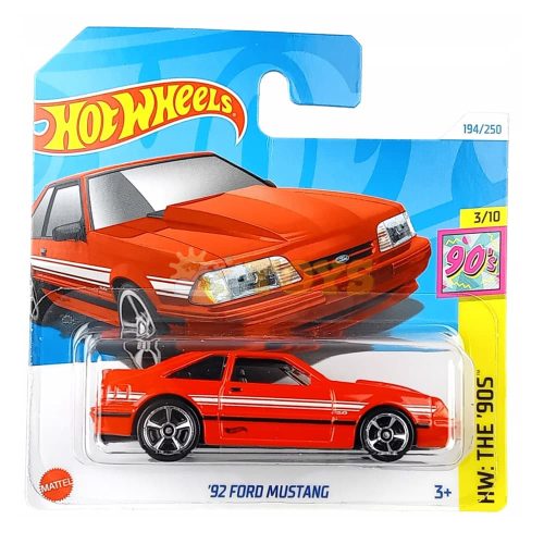 Hot Wheels Diecast '92 Ford Mustang HTB05 - HW: THE '90S