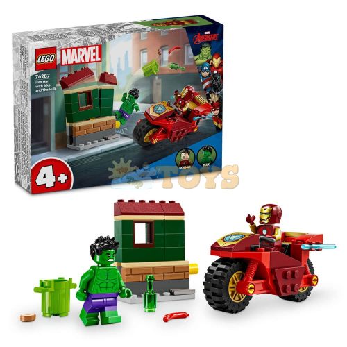 LEGO® Marvel Iron Man with Motorcycle and Hulk 76287 - 68 pieces