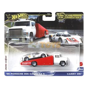   Hot Wheels Premium Transporter Carry On and '66 Porsche 906 Carrera 6 HRV47