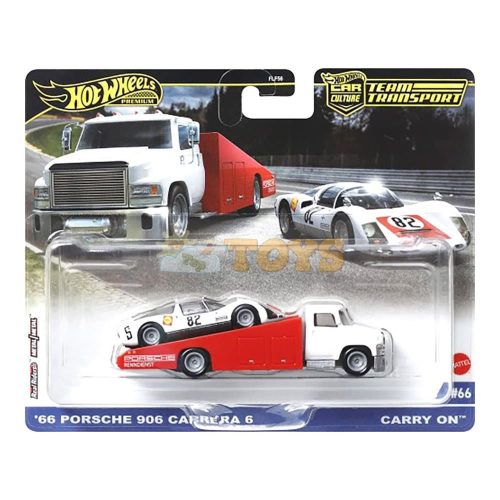 Hot Wheels Premium Transporter Carry On and '66 Porsche 906 Carrera 6 HRV47