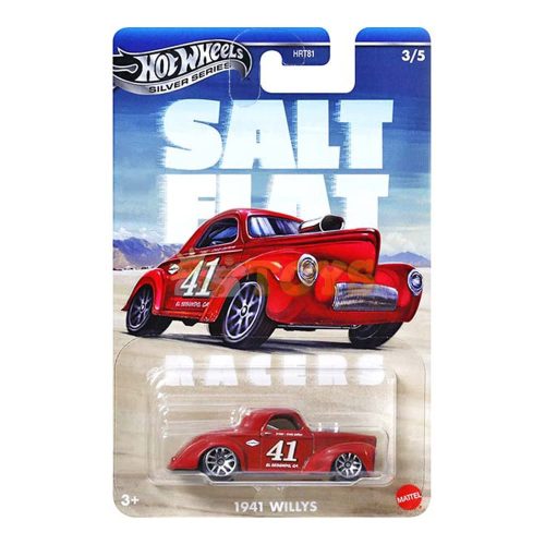 Hot Wheels Silver 1941 Willys JBY83 Salt Flat Diecast Car