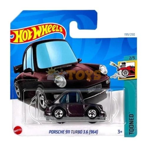 Hot Wheels Diecast Porsche 911 Turbo 3.6 (964) HTB41 Tooned