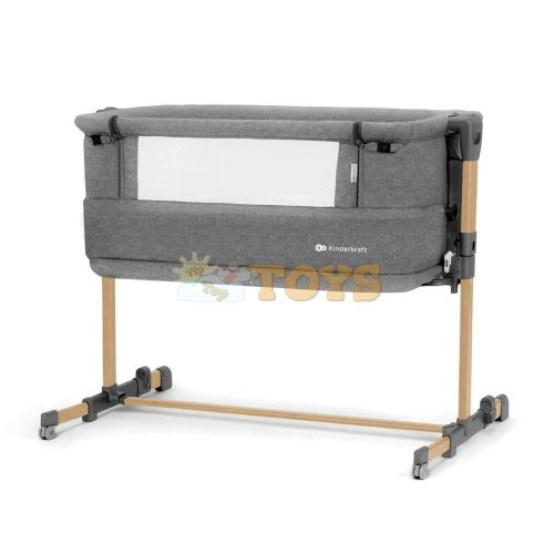 Kinderkraft Baby cot NESTE GROW Light gray wood KCNEGR00LGR000W