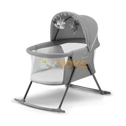 Kinderkraft LOVI 3in1 Rocking Cot Gray KKLLOVIGRY0000
